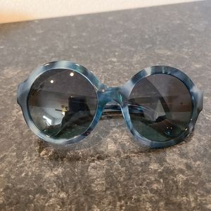 Dolce and Gabbana Havana Blue Sunglasses